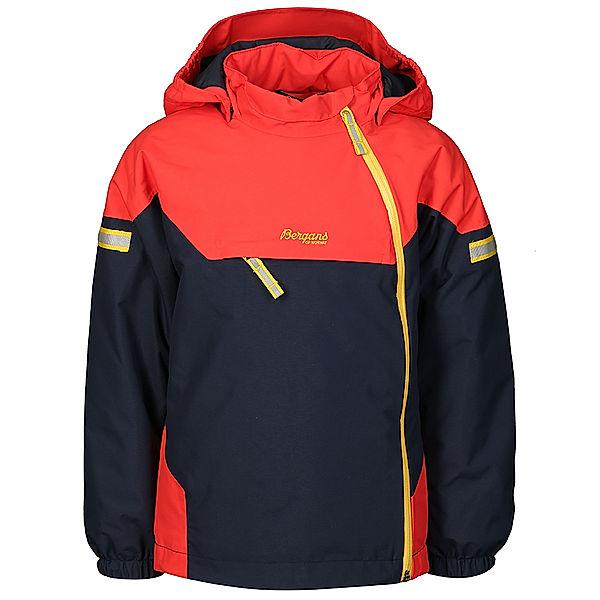 Bergans Schnee-Jacke RUFFEN INS KIDS in rot/navy