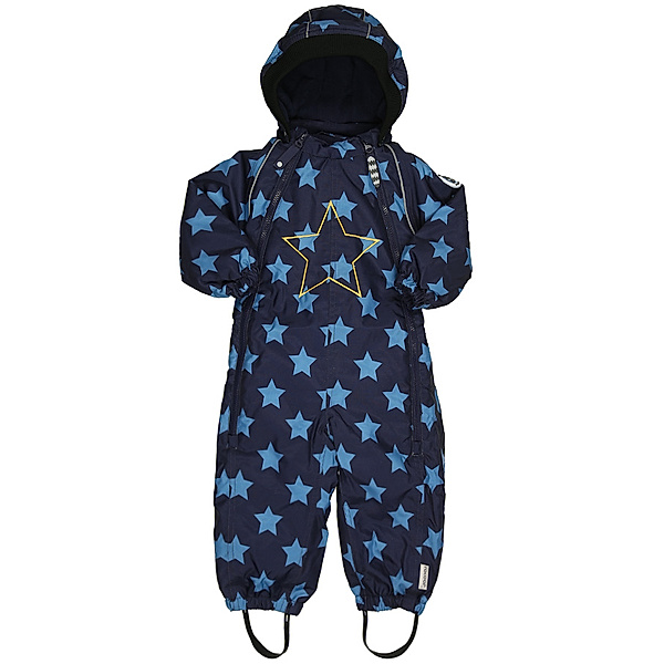 racoon outdoor Schneeanzug PO mit Sternenmuster in dunkelblau