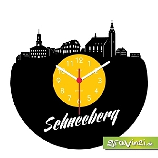 Schneeberg-Deutsche Skylines, Vinyl Schallplattenuhr