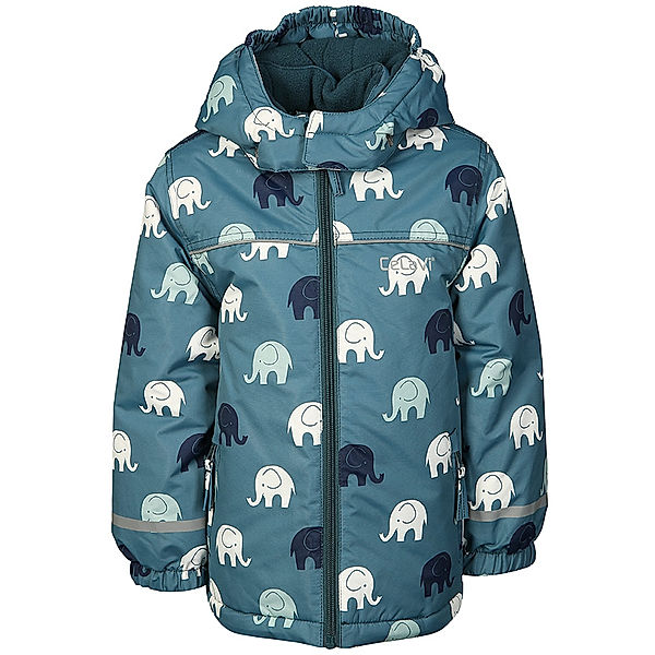 CeLaVi Schneejacke ELEPHANTS ALL OVER in taubenblau