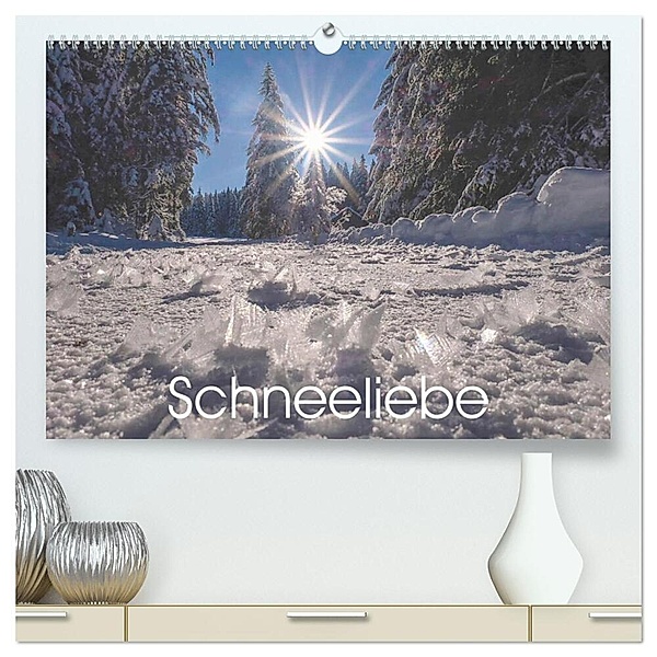 Schneeliebe (hochwertiger Premium Wandkalender 2025 DIN A2 quer), Kunstdruck in Hochglanz, Calvendo, Petra Saf Photography
