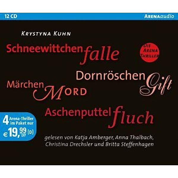 Schneewittchenfalle / Dornröschengift / Märchenmord / Aschenputtelfluch, 12 Audio-CDs, Krystyna Kuhn