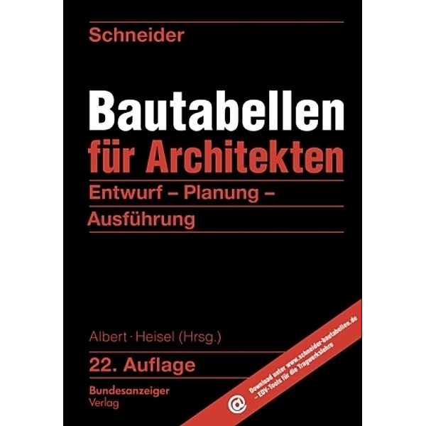 Schneider - Bautabellen für Architekten, Kerstin Rjasanowa, Klaus-Jürgen Schneider
