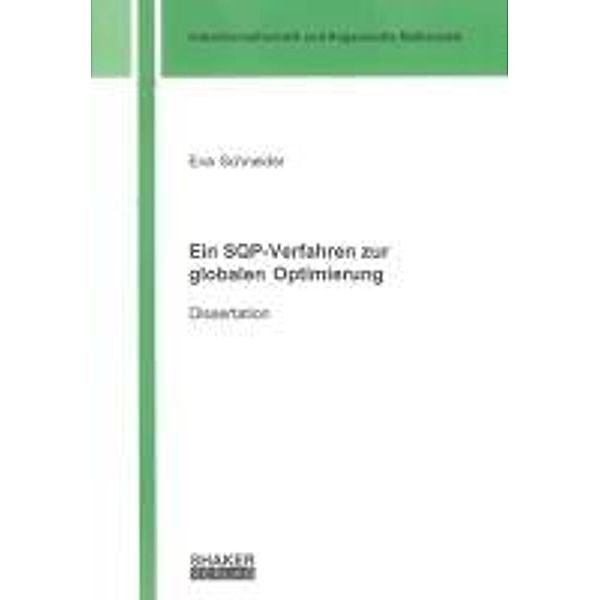 Schneider, E: SQP-Verfahren zur globalen Optimierung, Eva Schneider