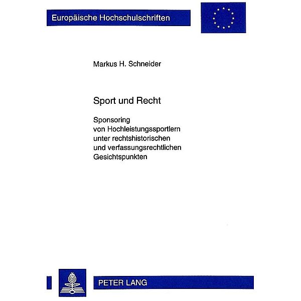 Schneider, M: Sport und Recht, Markus H. Schneider