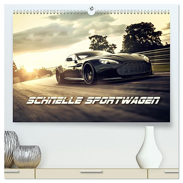Schnelle Sportwagen (hochwertiger Premium Wandkalender 2025 DIN A2 quer), Kunstdruck in Hochglanz, Calvendo, Peter R. Stuhlmann