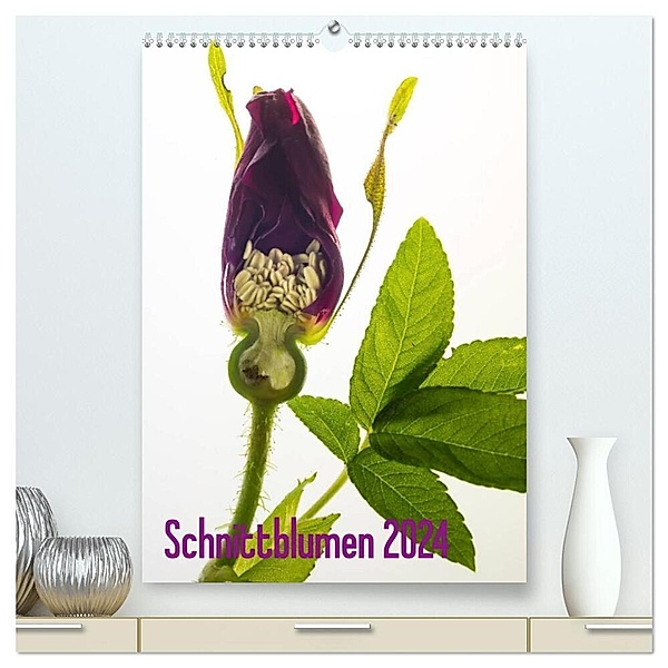 Schnittblumen 2024 (hochwertiger Premium Wandkalender 2024 DIN A2 hoch), Kunstdruck in Hochglanz, Claudia Weber-Gebert