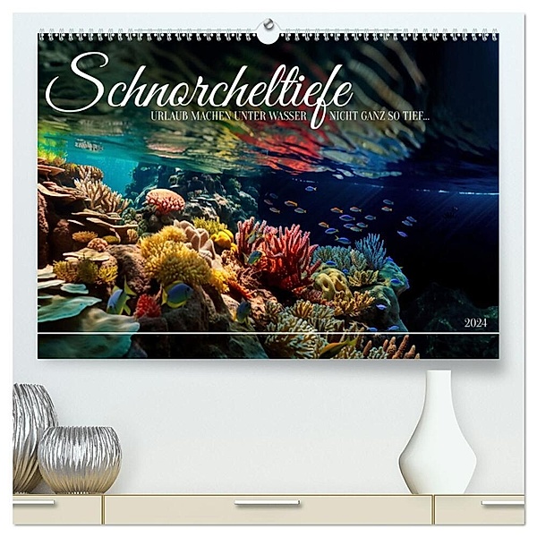 Schnorcheltiefe (hochwertiger Premium Wandkalender 2024 DIN A2 quer), Kunstdruck in Hochglanz, Kerstin Waurick