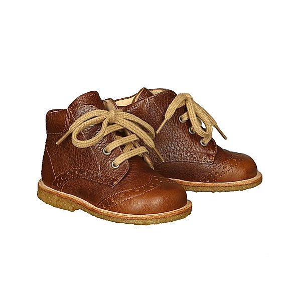 ANGULUS Schnür-Lauflernschuhe AINSLEY in cognac