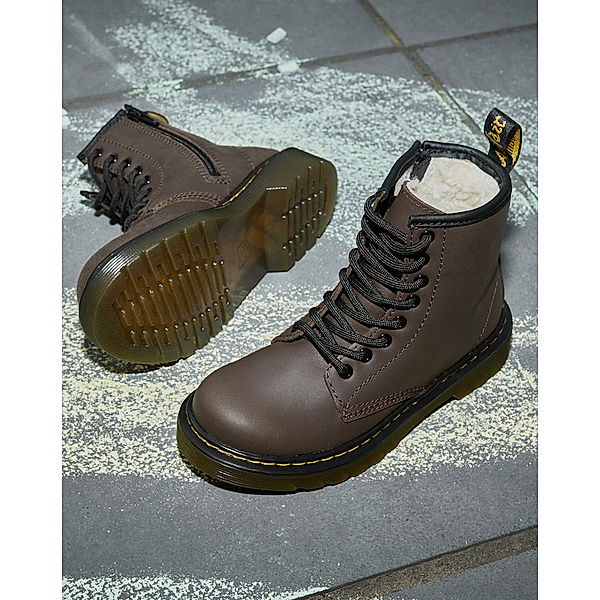 Dr. Martens Schnürstiefel SERENA J REPUBLIC gefüttert in dark brown