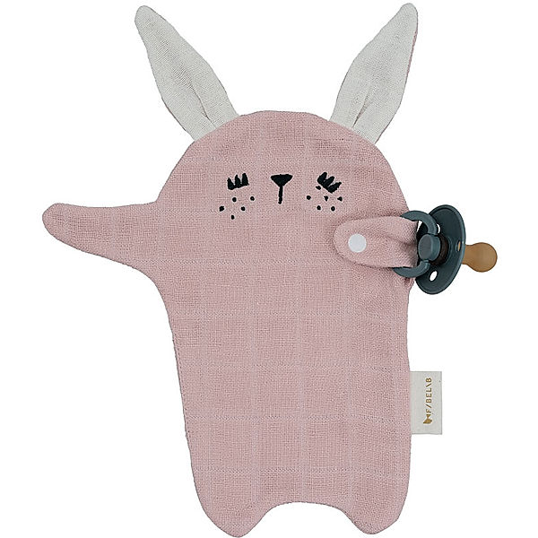 FABELAB Schnullertuch CUDDLE – BUNNY in mauve