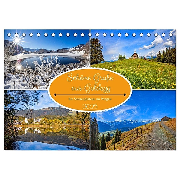 Schöne Grüsse aus Goldegg (Tischkalender 2025 DIN A5 quer), CALVENDO Monatskalender, Calvendo, Christa Kramer