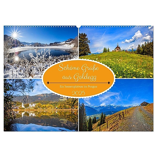 Schöne Grüße aus Goldegg (Wandkalender 2025 DIN A2 quer), CALVENDO Monatskalender, Calvendo, Christa Kramer