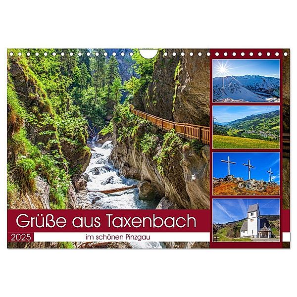 Schöne Grüsse aus Taxenbach (Wandkalender 2025 DIN A4 quer), CALVENDO Monatskalender, Calvendo, Christa Kramer