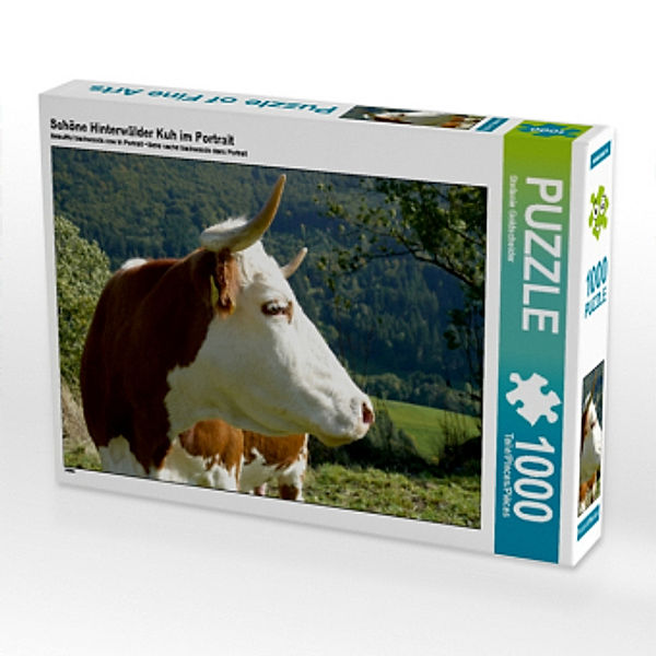 Schöne Hinterwälder Kuh im Portrait (Puzzle), Stefanie Goldscheider