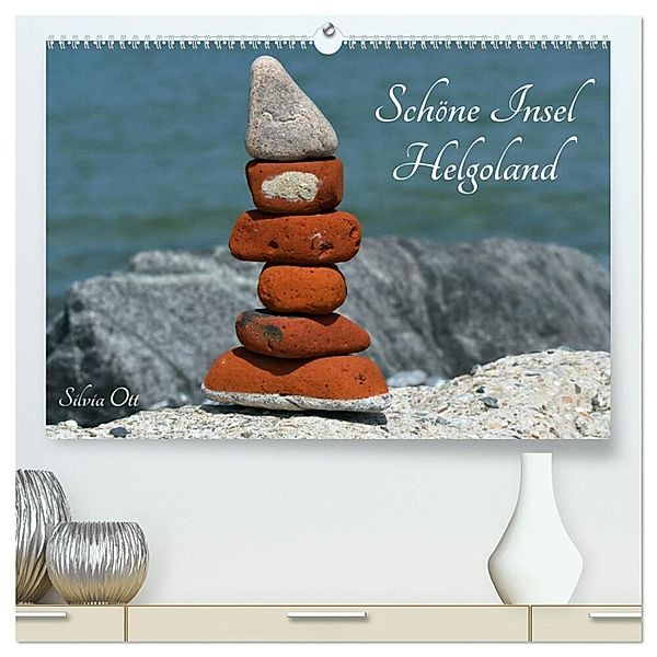 Schöne Insel Helgoland (hochwertiger Premium Wandkalender 2025 DIN A2 quer), Kunstdruck in Hochglanz, Calvendo, Silvia Ott
