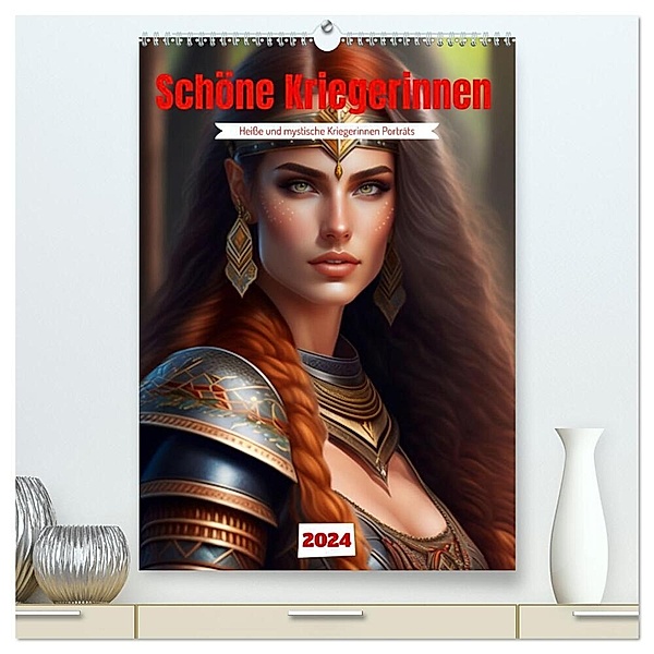Schöne Kriegerinnen (hochwertiger Premium Wandkalender 2024 DIN A2 hoch), Kunstdruck in Hochglanz, franky58