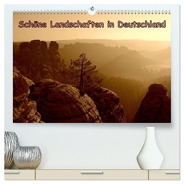 Schöne Landschaften in Deutschland (hochwertiger Premium Wandkalender 2024 DIN A2 quer), Kunstdruck in Hochglanz, Gugigei