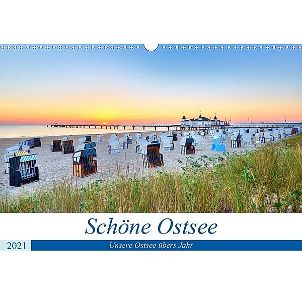 Schöne Ostsee - Impressionen übers Jahr (Wandkalender 2021 DIN A3 quer), Stefan Dinse