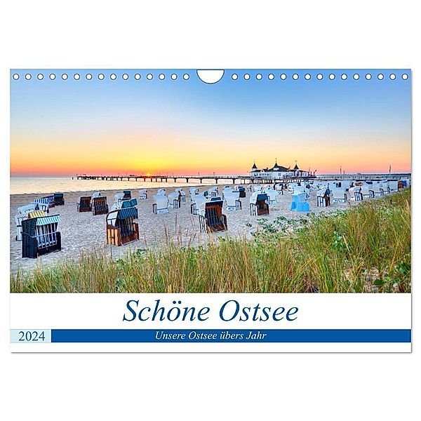 Schöne Ostsee - Impressionen übers Jahr (Wandkalender 2024 DIN A4 quer), CALVENDO Monatskalender, Stefan Dinse