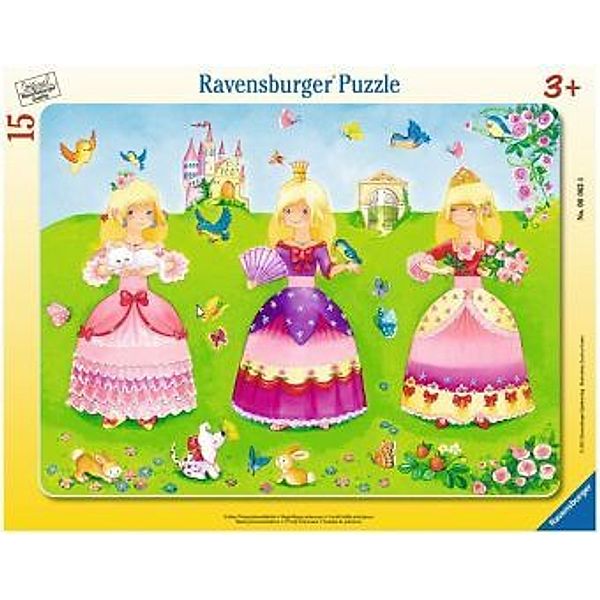 Schöne Prinzessinnenkleider (Rahmenpuzzle)