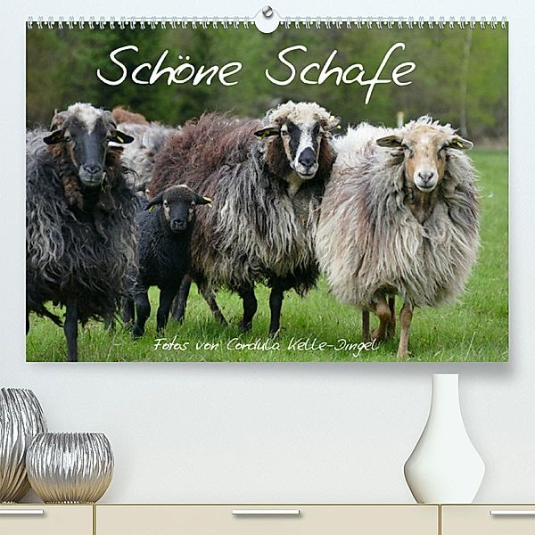 Schöne Schafe (Premium, hochwertiger DIN A2 Wandkalender 2023, Kunstdruck in Hochglanz), Cordula Kelle-Dingel