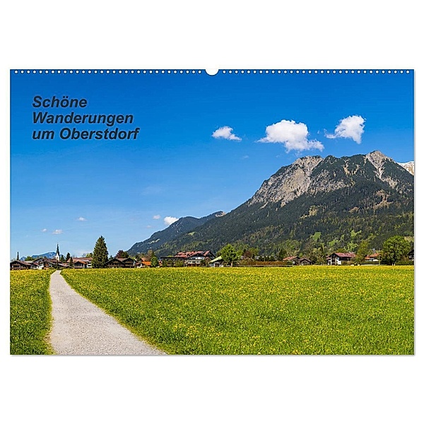 Schöne Wanderungen um Oberstdorf (Wandkalender 2024 DIN A2 quer), CALVENDO Monatskalender, Walter G. Allgöwer