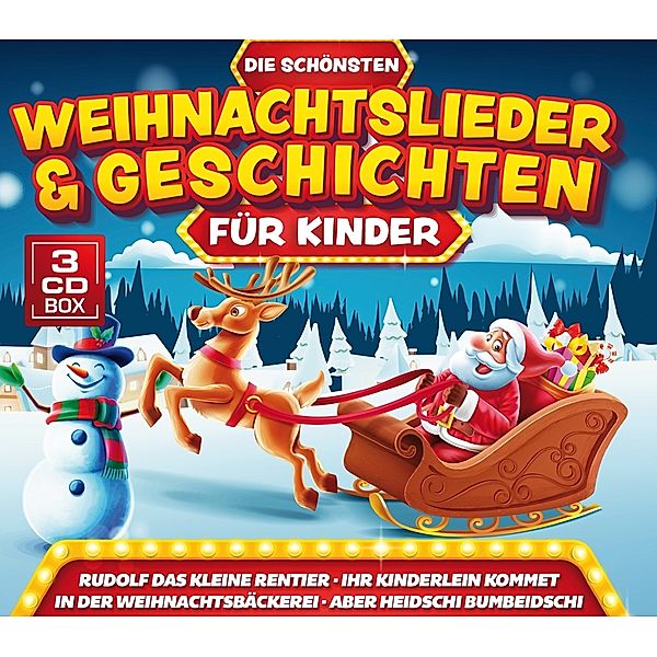 Schöne Weihnachtslieder & Geschichten für Kinder 3CD, Diverse Interpreten
