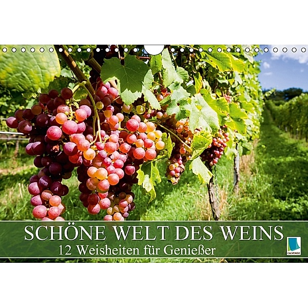 Schöne Welt des Weins: 12 Weisheiten für Genießer (Wandkalender 2018 DIN A4 quer), CALVENDO