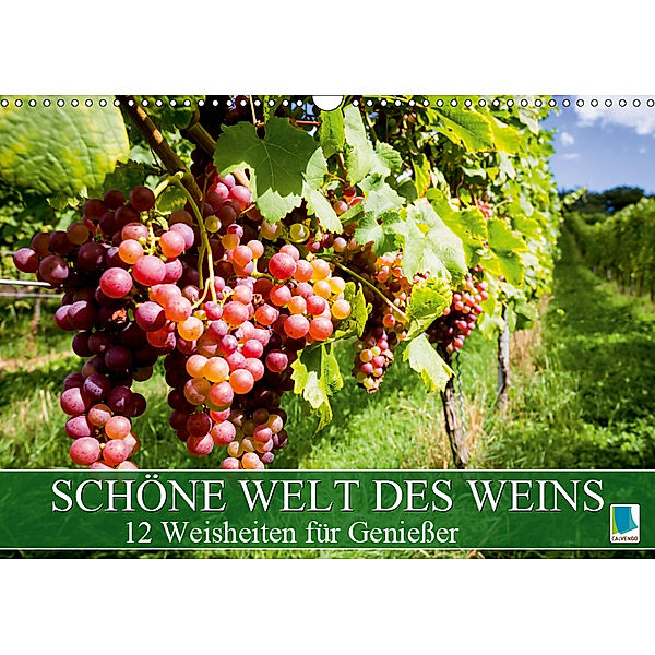 Schöne Welt des Weins: 12 Weisheiten für Genießer (Wandkalender 2019 DIN A3 quer), CALVENDO