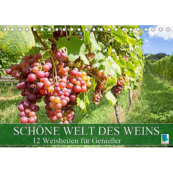 Schöne Welt des Weins: 12 Weisheiten für Genießer (Tischkalender 2019 DIN A5 quer), CALVENDO