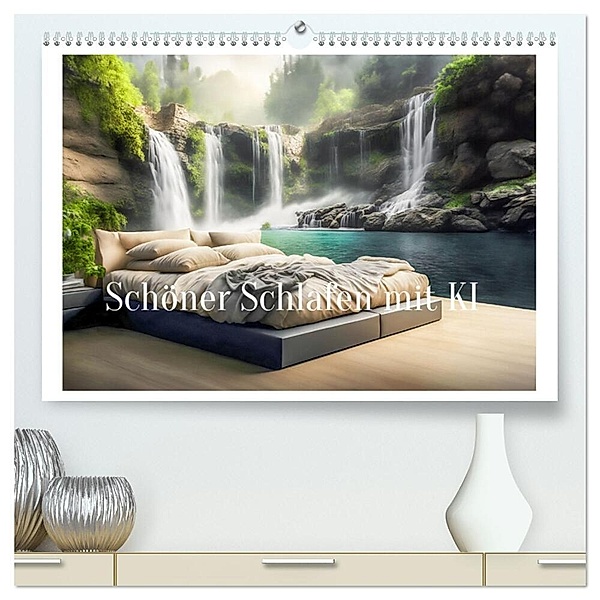Schöner Schlafen mit KI (hochwertiger Premium Wandkalender 2024 DIN A2 quer), Kunstdruck in Hochglanz, Dirk rosin