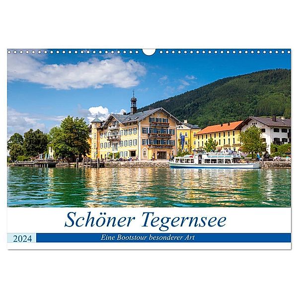 Schöner Tegernsee (Wandkalender 2024 DIN A3 quer), CALVENDO Monatskalender, Manuela Falke