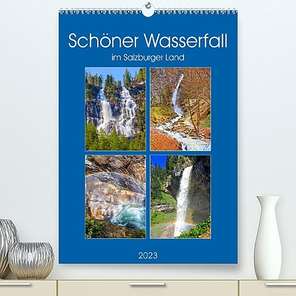 Schöner Wasserfall (Premium, hochwertiger DIN A2 Wandkalender 2023, Kunstdruck in Hochglanz), Christa Kramer