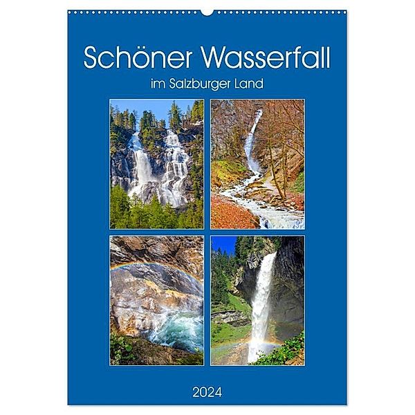 Schöner Wasserfall (Wandkalender 2024 DIN A2 hoch), CALVENDO Monatskalender, Christa Kramer