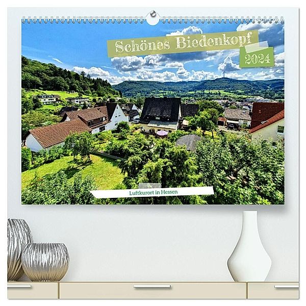 Schönes Biedenkopf Luftkurort in Hessen (hochwertiger Premium Wandkalender 2024 DIN A2 quer), Kunstdruck in Hochglanz, Daniela Stöhr, Ela May