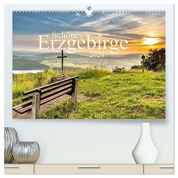 Schönes Erzgebirge (hochwertiger Premium Wandkalender 2024 DIN A2 quer), Kunstdruck in Hochglanz, Sven Wagner