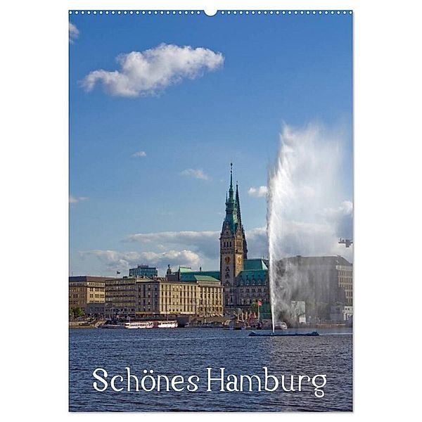 Schönes Hamburg (Wandkalender 2024 DIN A2 hoch), CALVENDO Monatskalender, Borg Enders