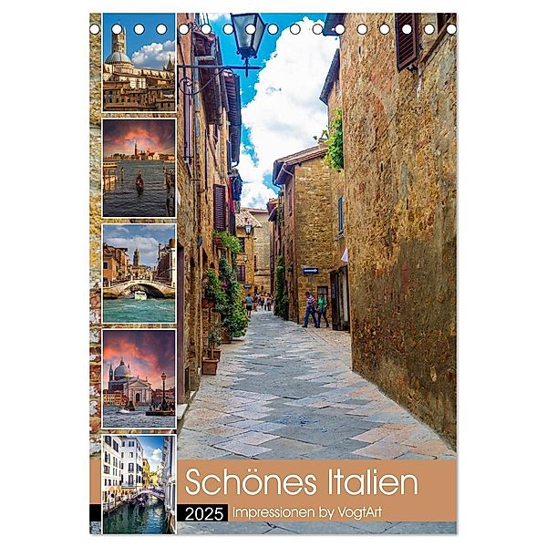 Schönes Italien. Impressionen by VogtArt (Tischkalender 2025 DIN A5 hoch), CALVENDO Monatskalender, Calvendo, VogtArt