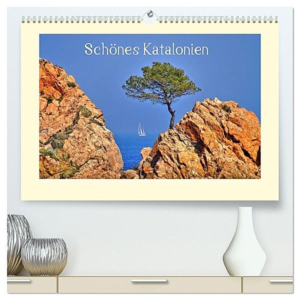 Schönes Katalonien (hochwertiger Premium Wandkalender 2024 DIN A2 quer), Kunstdruck in Hochglanz, Martina Fornal