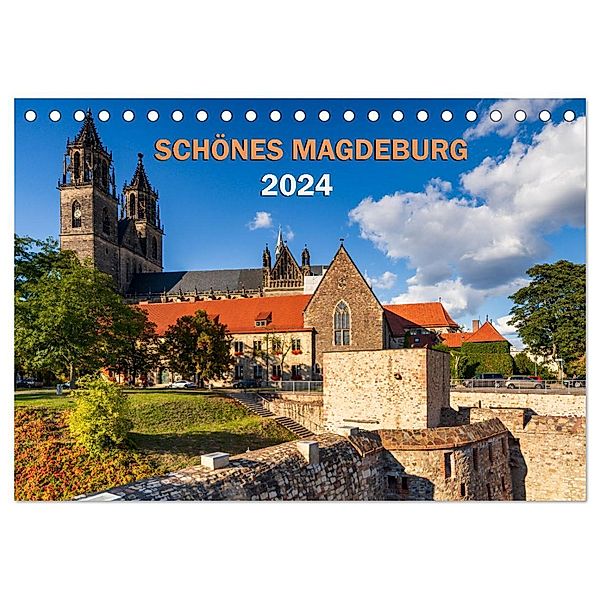 Schönes Magdeburg (Tischkalender 2024 DIN A5 quer), CALVENDO Monatskalender, Andrea Schwingel