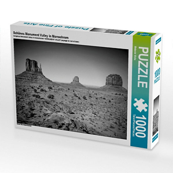 Schönes Monument Valley in Monochrom (Puzzle), Melanie Viola