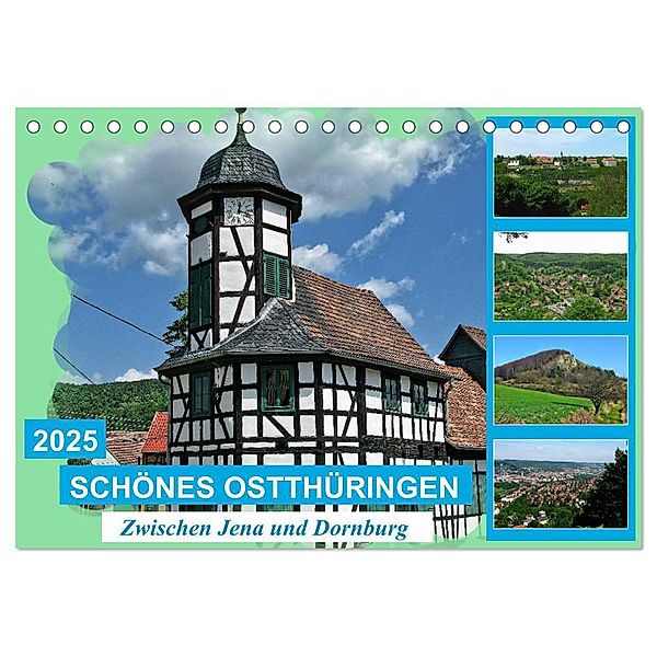 Schönes Ostthüringen (Tischkalender 2025 DIN A5 quer), CALVENDO Monatskalender, Calvendo, Gerdhold Müller