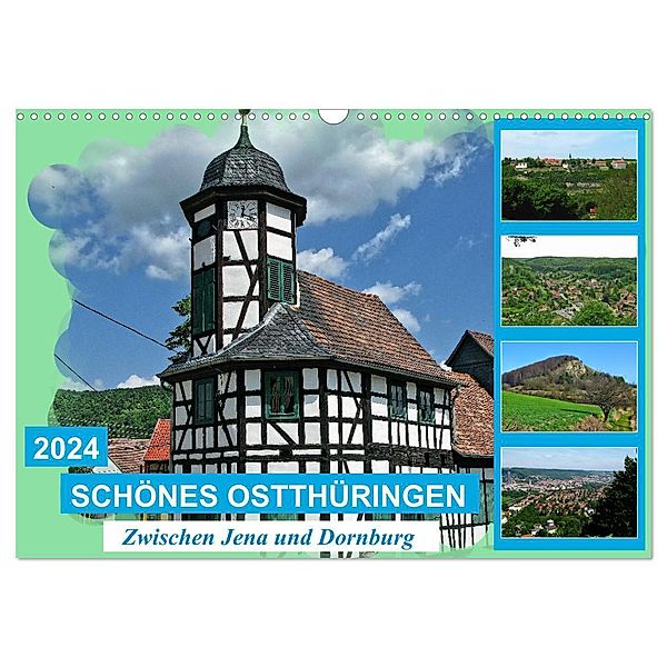 Schönes Ostthüringen (Wandkalender 2024 DIN A3 quer), CALVENDO Monatskalender, Gerdhold Müller