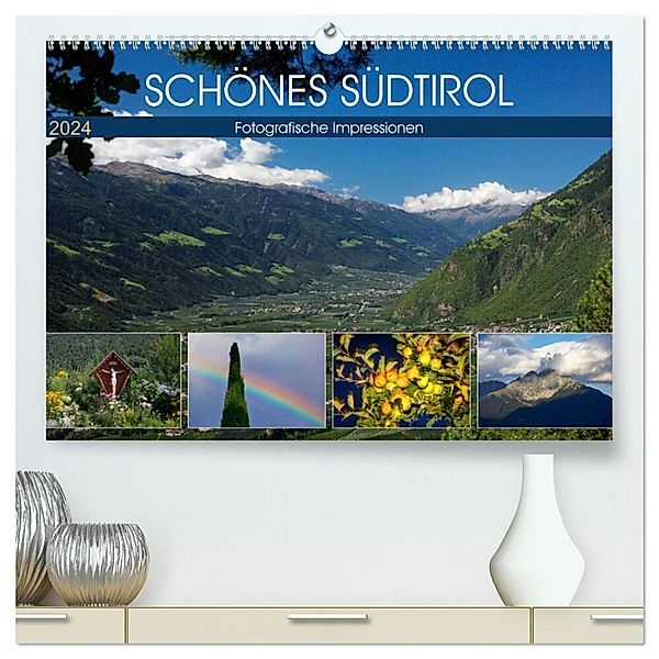 Schönes Südtirol (hochwertiger Premium Wandkalender 2024 DIN A2 quer), Kunstdruck in Hochglanz, Anette/Thomas Jäger