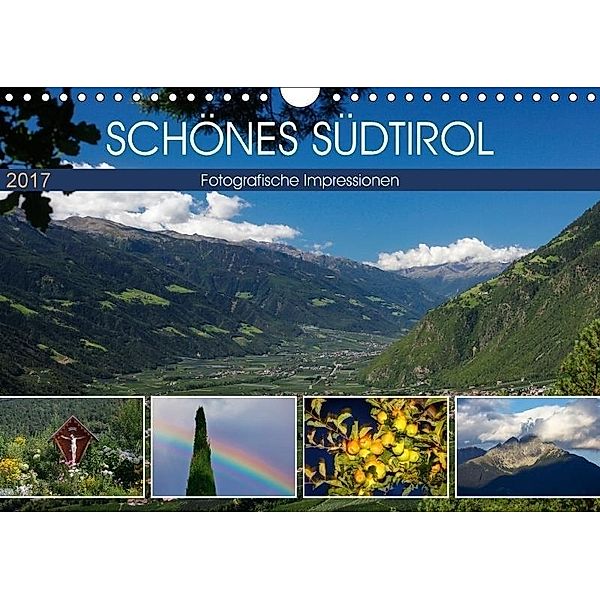 Schönes Südtirol (Wandkalender 2017 DIN A4 quer), Anette Jäger