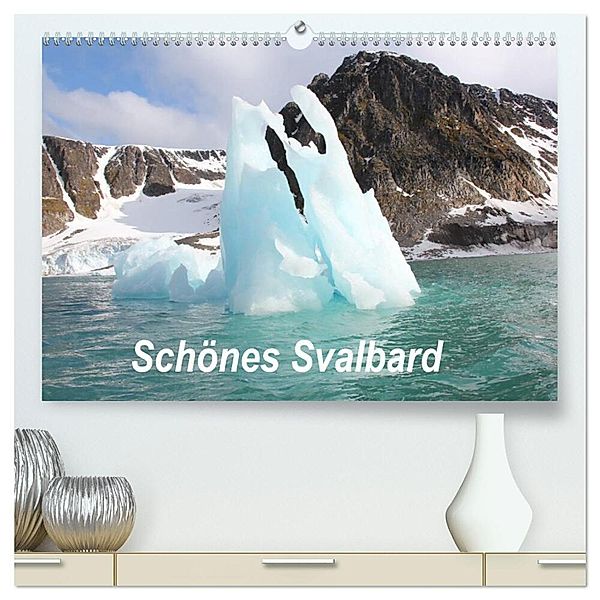 Schönes Svalbard (hochwertiger Premium Wandkalender 2025 DIN A2 quer), Kunstdruck in Hochglanz, Calvendo, Heike Springer