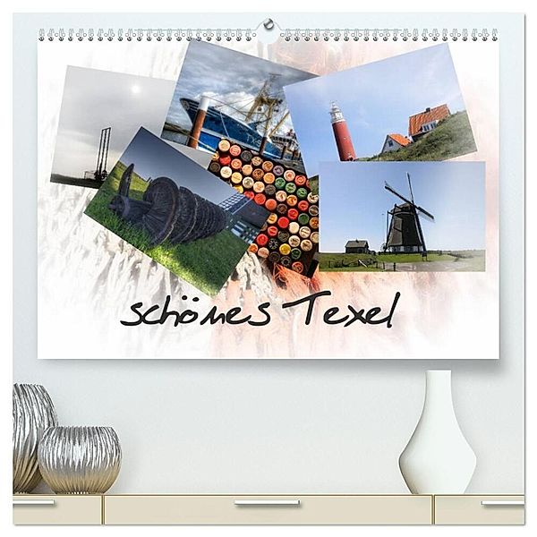 schönes Texel (hochwertiger Premium Wandkalender 2025 DIN A2 quer), Kunstdruck in Hochglanz, Calvendo, Danny Elskamp