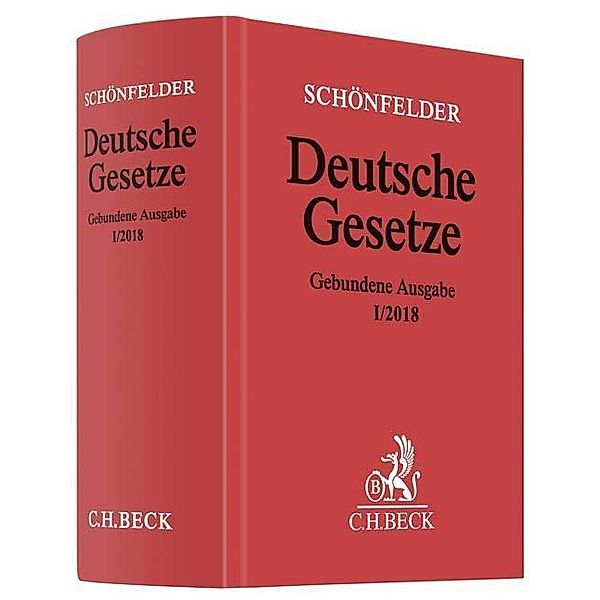 Schönfelder Deutsche Gesetze, gebundene Ausgabe ohne Fortsetzung, Ausg. I/2018
