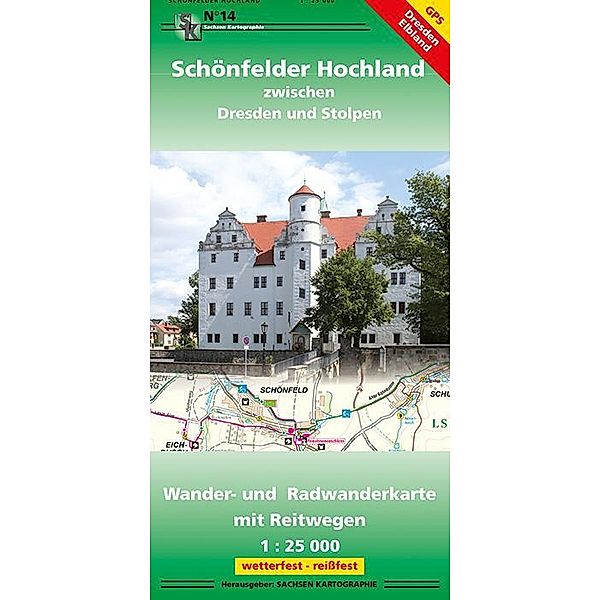 Schönfelder Hochland zwischen Dresden und Stolpen 1 : 25 000